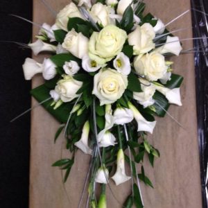 White Rose Hand Shower Bouquet – Price on Request