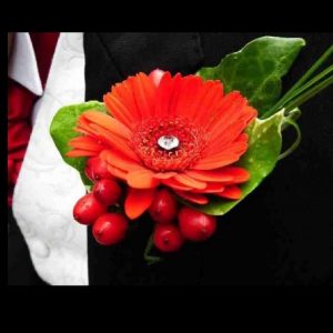 Red Gerbera Single Button Hole – Price on Request